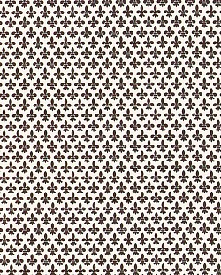 Réf.PO50 / FLEURS DE LYS MARRON  / 70 x 50 cm / 10 disponibles / 1,00 €