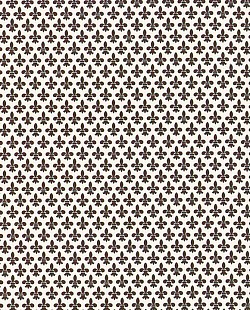 Réf.PO50 / FLEURS DE LYS MARRON  / 70 x 50 cm / 9 disponibles / 1,00 €