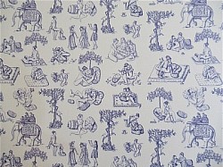 Réf.TO56 / Bleu sur blanc / 67 x 49 cm / 12 disponibles /  0,50 €