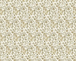 Réf.PO59 / 70 x 50 cm / MILLFLORI OR sur fond BLANC / 5 disponibles / 1,80 €