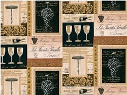 Réf.PO76 / 70 x 50 cm / Vin & Vigne à la Poudre d' OR / 8 disponibles / 0,50 €