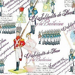 Réf.PO67 / 70 x 50 cm / Soldat de plomb & ballerine / 8 disponibles / 0,50 €