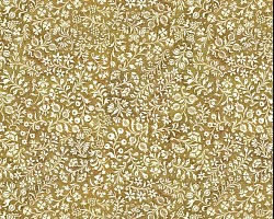 Réf.PO62 / 70 x 50 cm / Milleflori BLANC sur FOND OR / 2 disponibles / 1,80 €