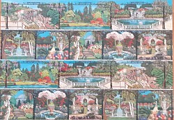 Réf.PO37X / Jardins d' Italie / 70 x 50 cm / 1 disponible / 1,00 €