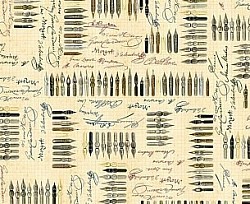 Réf.PO38 / ECRITURE / PLUMES / 70 x 50 cm / 1 disponible / 1,00 €