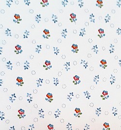 Réf. LOR1 / TISSU / Contrecollé / FLEURS / 35 x 25 cm / 1,50 € / 1 DISPONIBLE