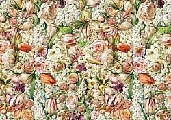 Réf.B004 / HONGROIS / Tulipes & Lilas / 50 x 70 cm / 120 Gr / 7 disponibles / 3,70 €