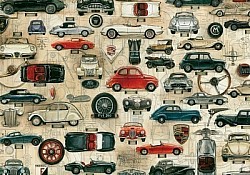 Réf.B015 / HONGROIS / Voitures de collection / 50 x 70 cm / 120 Gr / 2 disponibles / 3,70 €