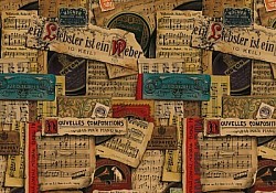 Réf.B027 / HONGROIS / PARTITIONS MUSICALES / 50 x 70 cm / 120 Gr / 13 disponibles / 3,70 €