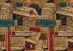 Réf.B027 / HONGROIS / PARTITIONS MUSICALES / 50 x 70 cm / 120 Gr / 13 disponibles / 3,70 €