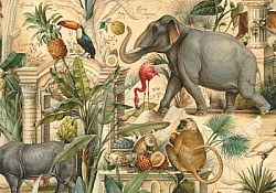 Réf.B030 / HONGROIS / ANIMAUX SAUVAGES / 50 x 70 cm / 120 Gr / 10 disponibles / 3,70 €