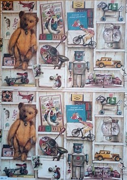 Réf.B042 / HONGROIS / JOUETS VINTAGE / 50 x 70 cm / 120 Gr / 14 disponibles / 3,70 €
